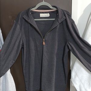 The Normal Brand Charcoal Quarter Zip